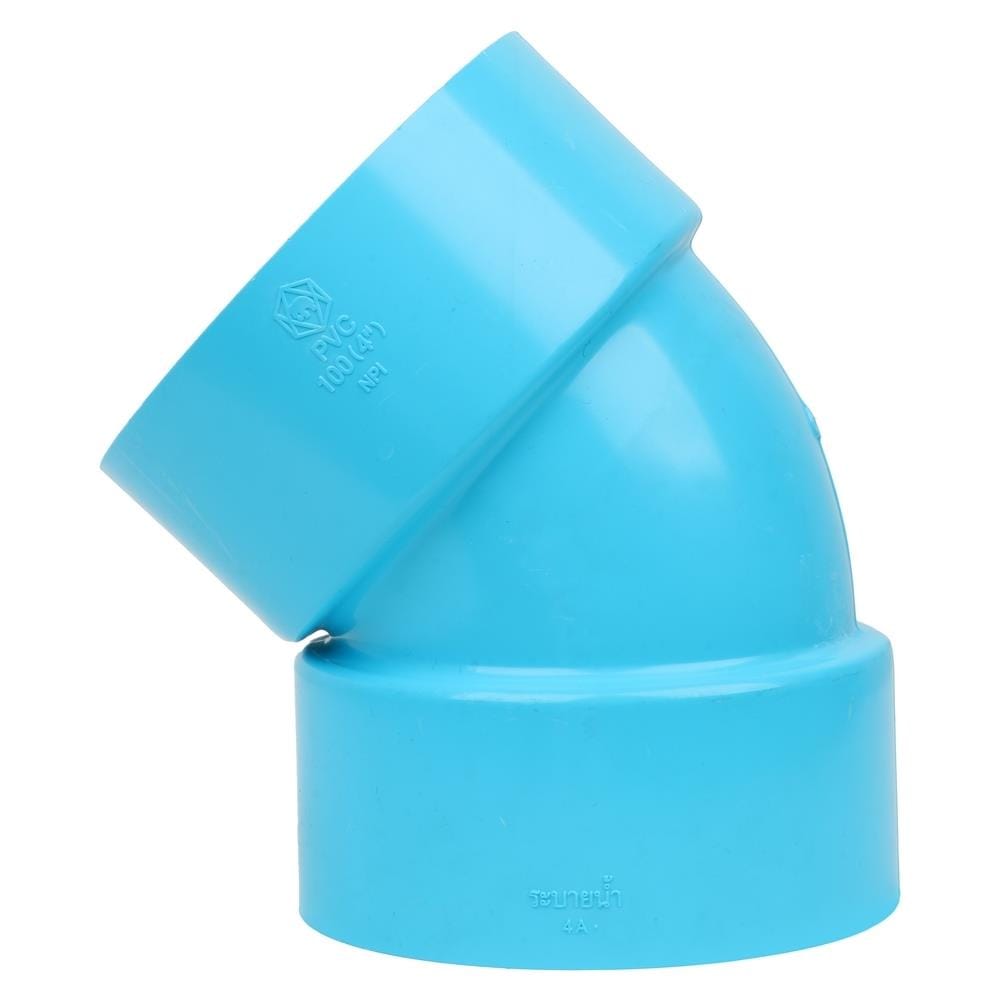 ข้องอ 45-บาง SCG 4 นิ้ว สีฟ้า