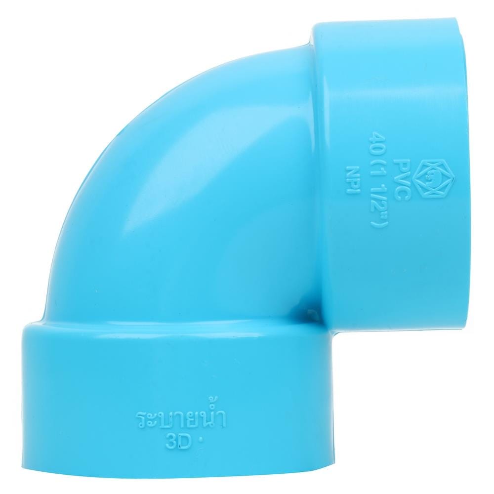 ข้องอพีวีซี 90 องศา SCG 1-1/2 นิ้ว สีฟ้า