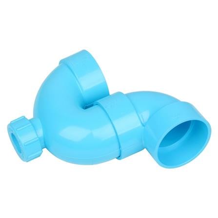 ข้อต่อ P-TRAP (มีช่องระบาย) SCG 2 นิ้ว สีฟ้า_0