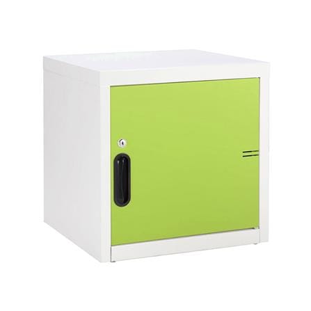 ตู้เหล็กบานเปิดทึบ KIOSK UNI-1 GR สีขาว/สีเขียว_0
