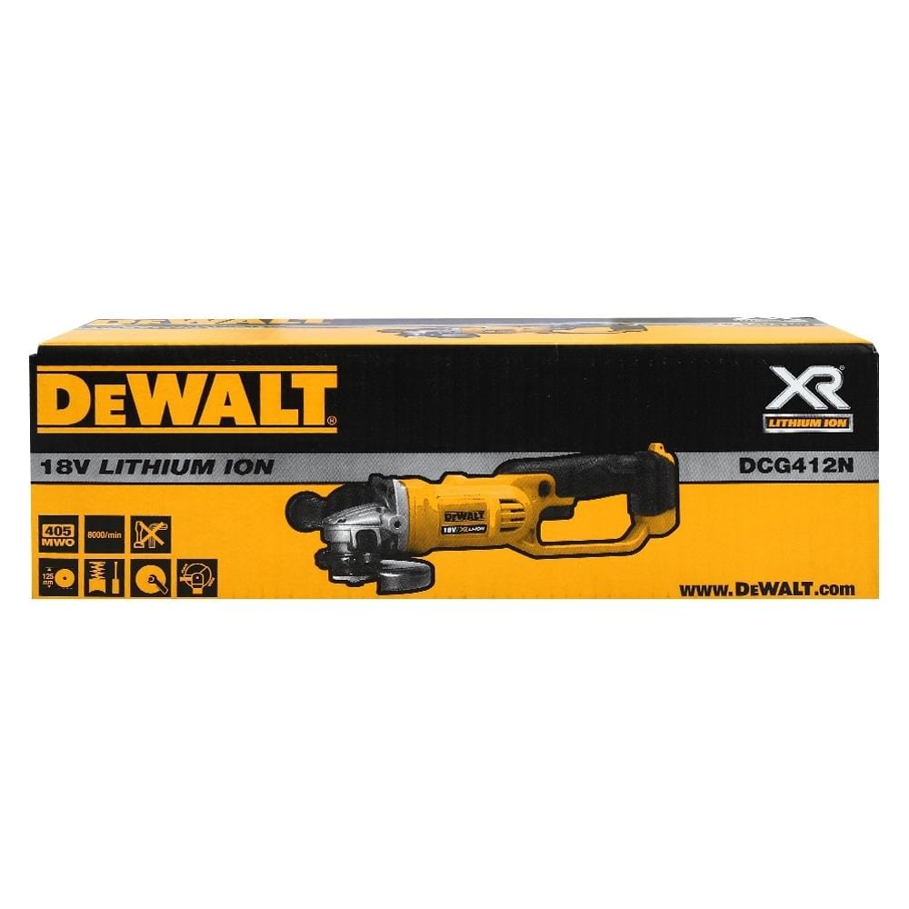 เครื่องเจียรไร้สาย (เฉพาะตัวเครื่อง) DEWALT DCG412N KR 4 นิ้ว 18 โวลต์