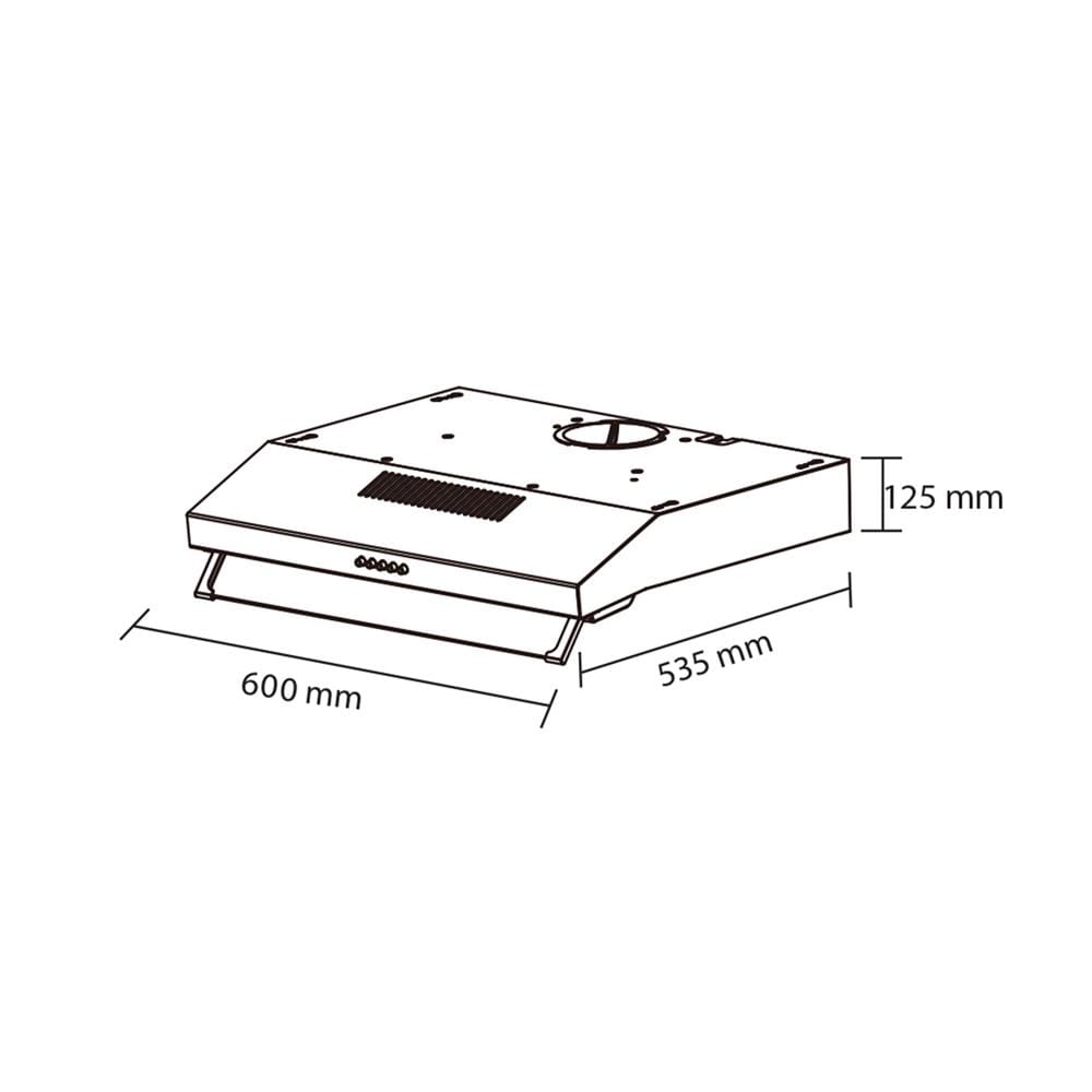เครื่องดูดควันมาตรฐาน AXIA I-NERO60ITC 60 ซม.