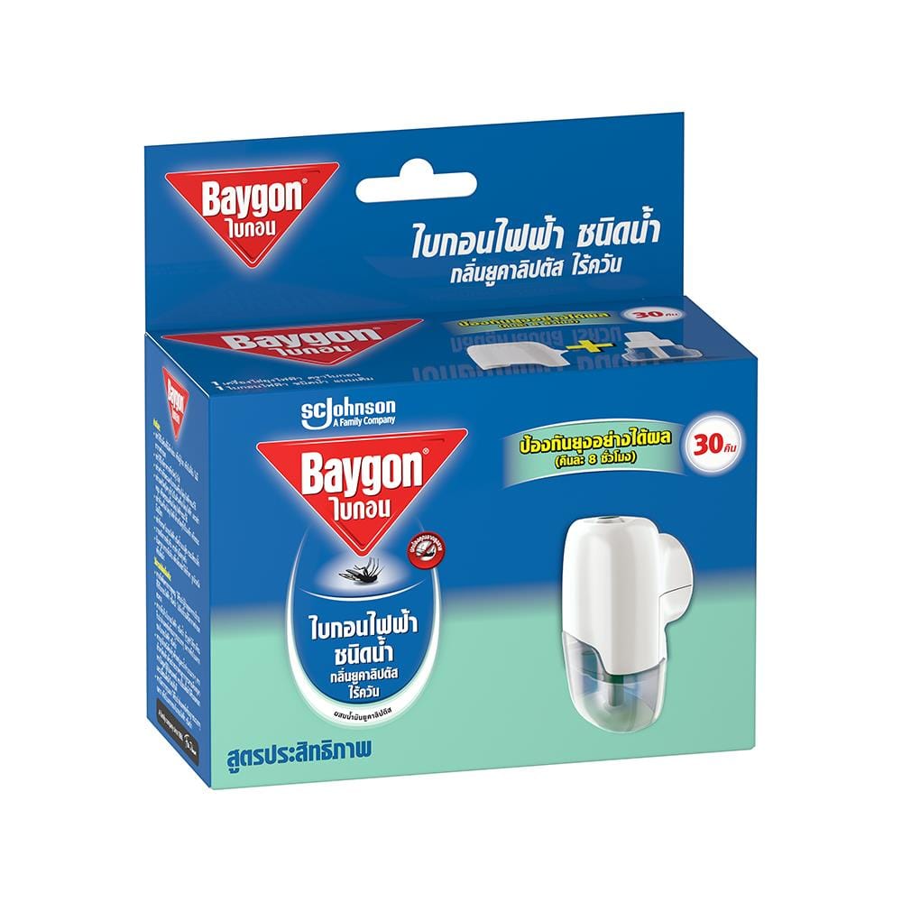 เครื่องไฟฟ้าไล่ยุง BAYGON SWITCH 21.9ml EUCALYPTUS