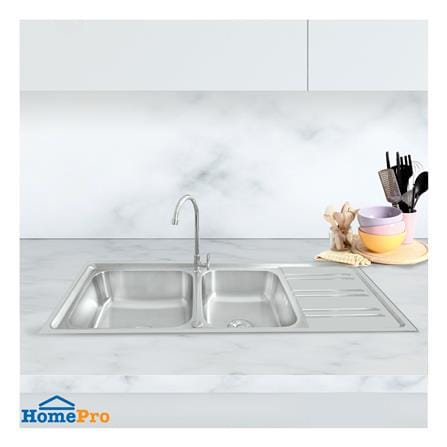 ซิงค์ฝัง 2 หลุม 1 ที่พัก AXIA RIVIERA 120 สเตนเลส_4