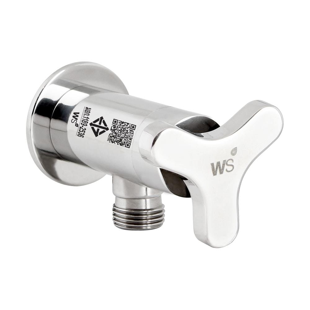 วาล์วฝักบัว 1 ทาง WS WP-0810 สีเงิน