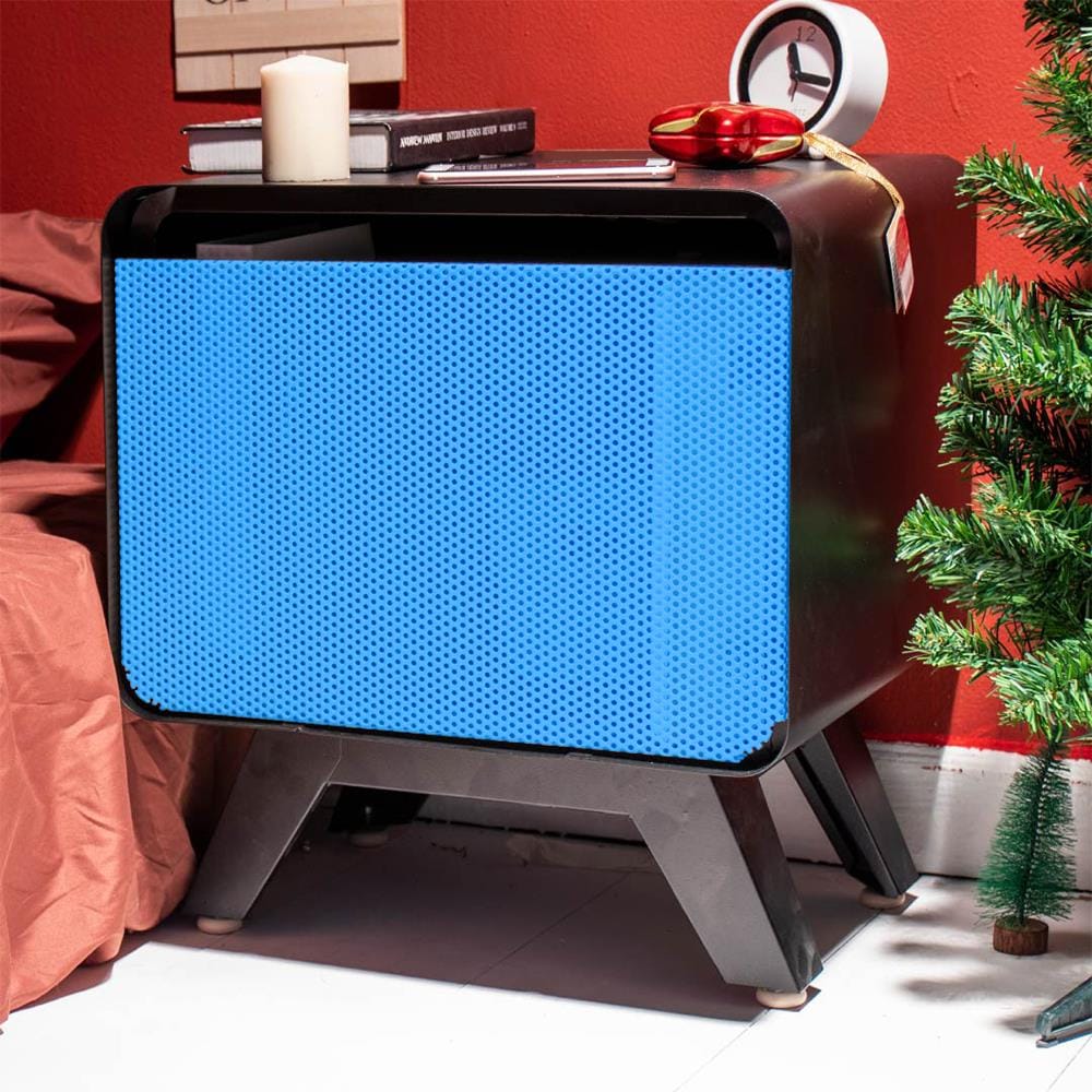 ตู้เหล็กบานเปิดทึบ KIOSK PT-01 BO สีดำ/ฟ้า