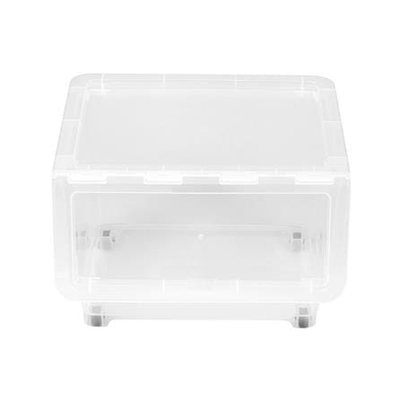 กล่องเก็บของ มีล้อ ฝาหน้า STACKO 70552 ไซซ์ L สีใส_1