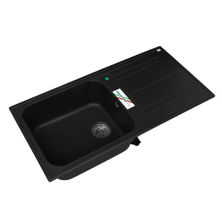 ซิงค์ฝัง 1หลุม 1ที่พัก METRIX MOS11BL สีดำ