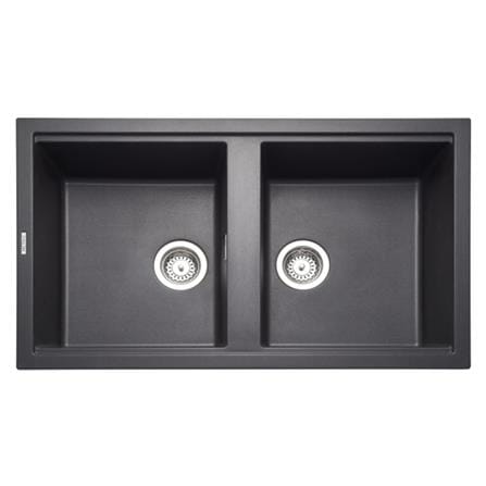 ซิงค์ฝัง 2หลุม METRIX KIN20BL สีดำ