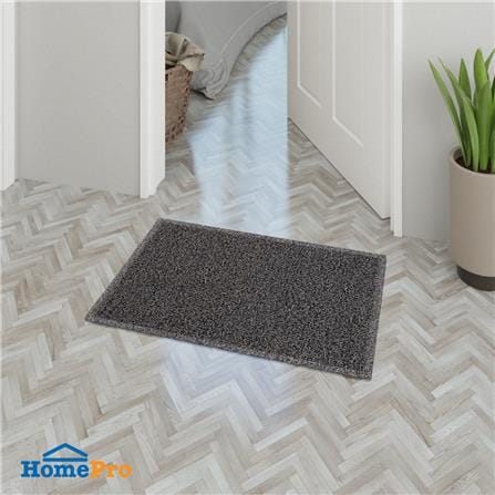พรมเช็ดเท้าดักฝุ่น HOME LIVING STYLE CMDB11T 45X60 ซม. สีเทา/ดำ_3