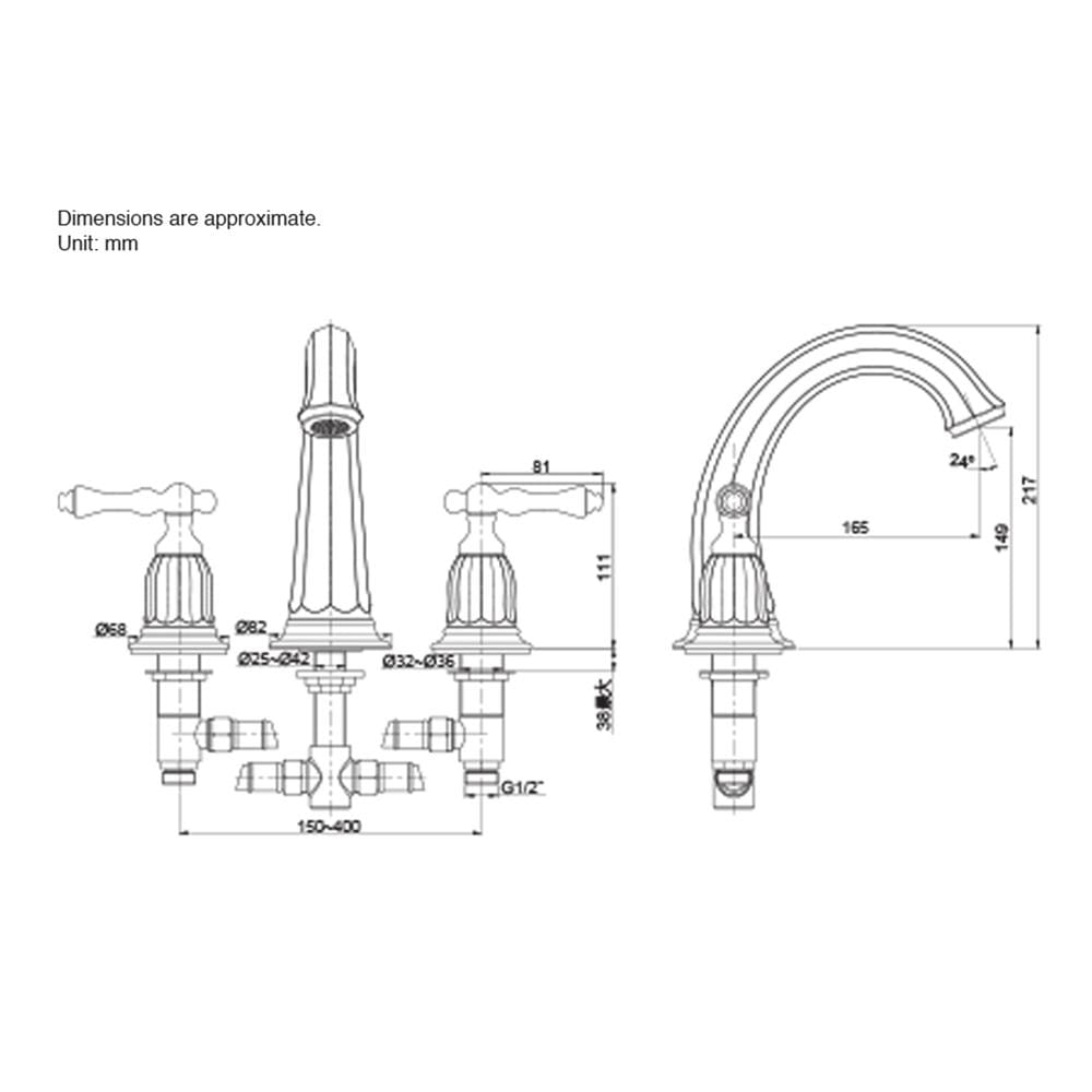 ก๊อกผสมอ่างอาบ KOHLER K-13494T-4-CP