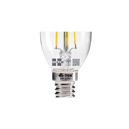 หลอด LED HI-TEK FILAMENT CANDLE 4 วัตต์ E14 สีเหลือง_2