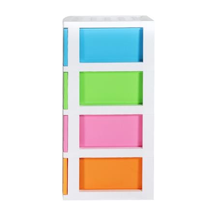 ตู้ลิ้นชัก 4 ชั้น STACKO HANA 45x40x84 ซม. หลากสี_3