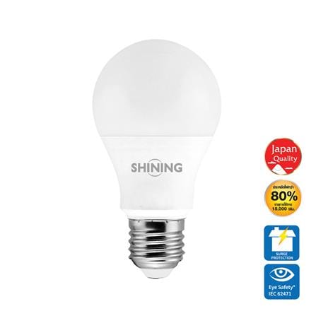 หลอด LED SHINING A60 7 วัตต์ DAYLIGHT E27