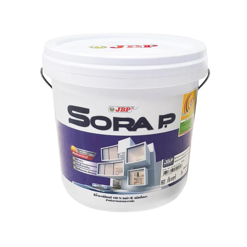 WATER-BASED EXTERIOR PAINT SEMI-GLOSS JBP SORA P BASE A 2.5GAL