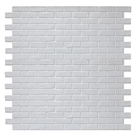แผ่นตกแต่งผนัง MMWALL MB-WH 60x120x1 ซม. ลายอิฐขาว_0