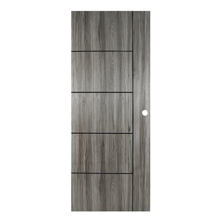 ประตูภายใน AZLE LT-06 80X200 ซม. สี DARK GREY เจาะลูกบิด