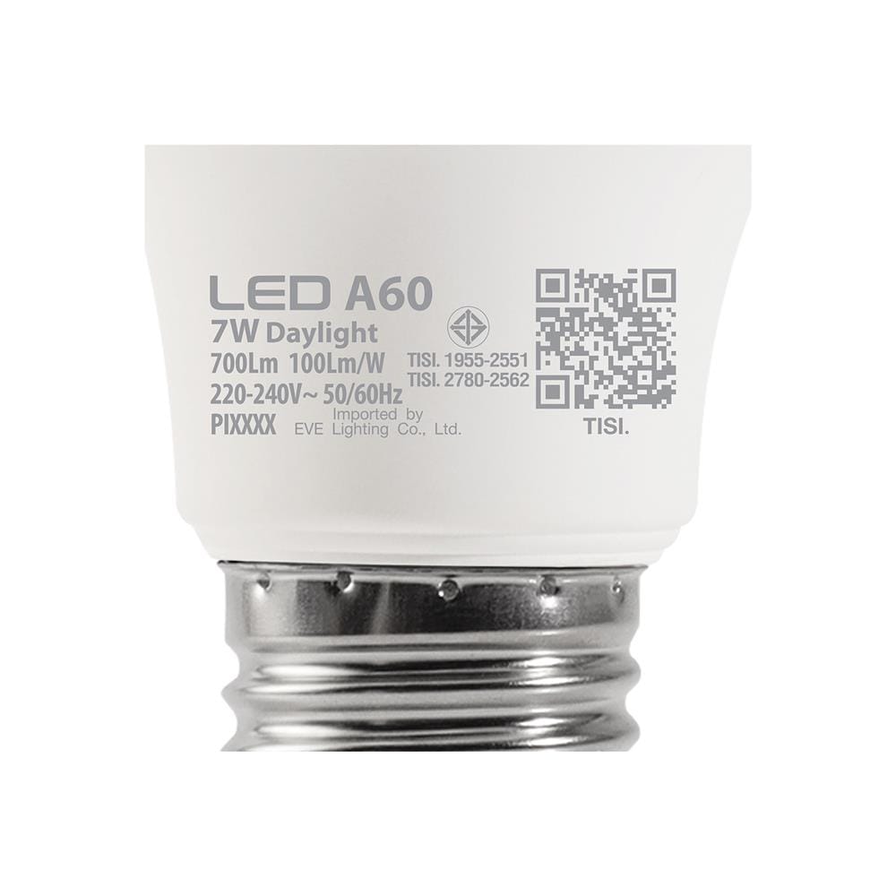 หลอด LED EVE A60 SUPER SAVE 7 วัตต์ DAYLIGHT E27