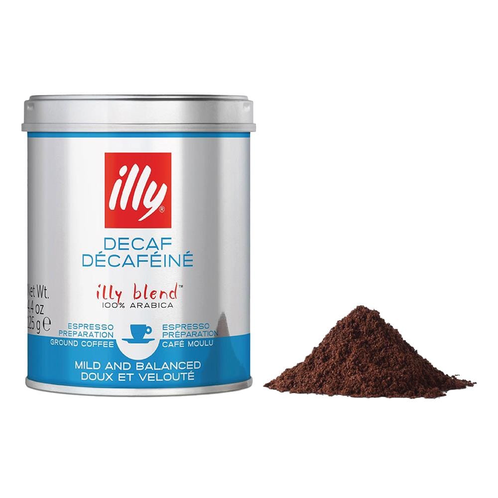 กาแฟคั่วบดสกัดคาเฟอีนออก ILLY ESPRESSO 125 กรัม
