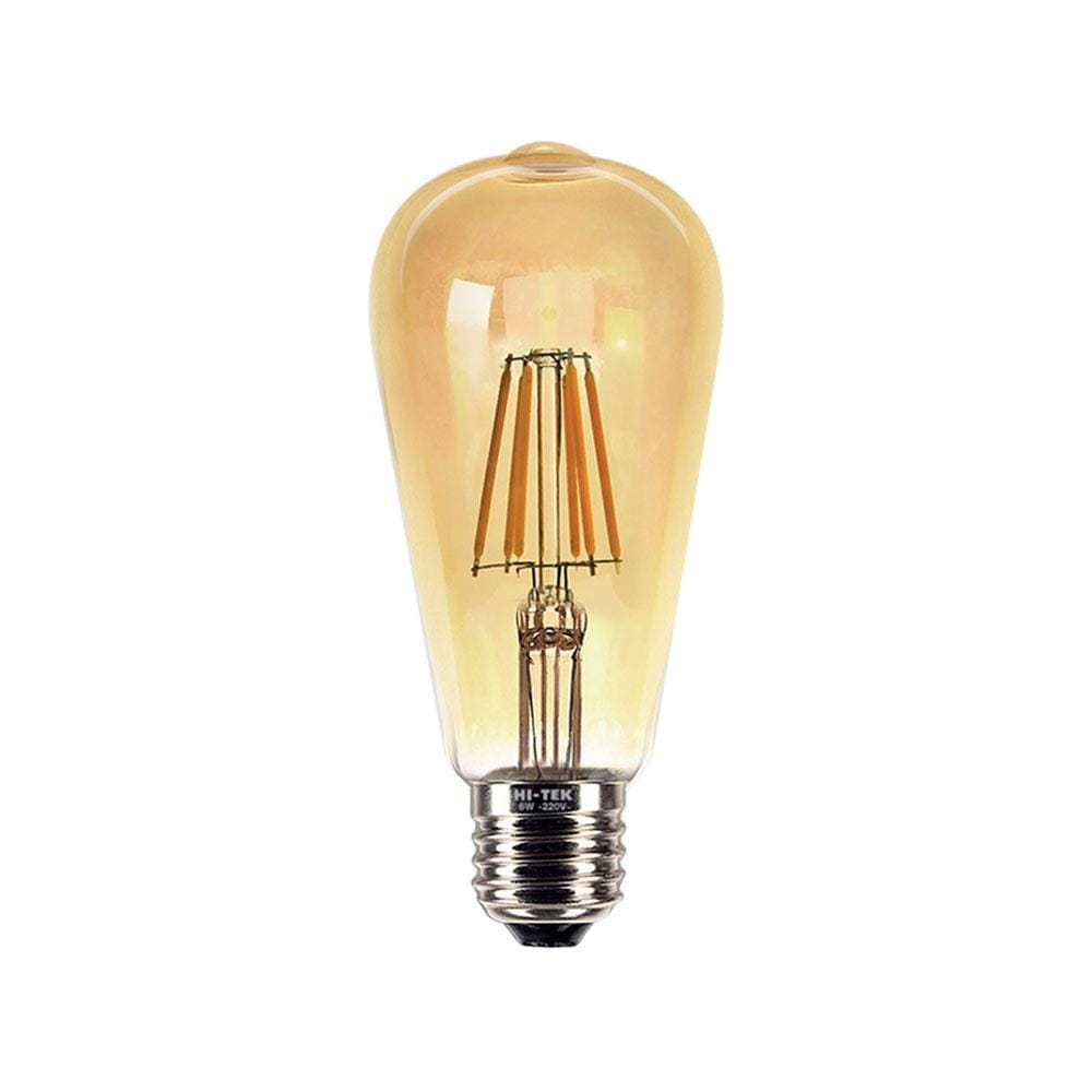 หลอด LED HI-TEK FILAMENT ST64 4 วัตต์ WARMWHITE E27 สีเหลือง