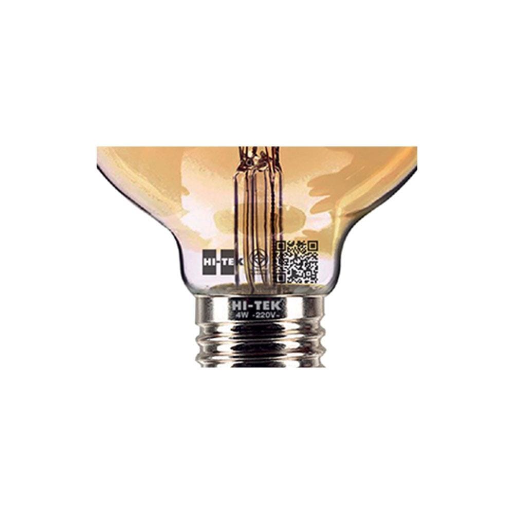 หลอด LED HI-TEK FILAMENT G95 4 วัตต์ WARMWHITE E27