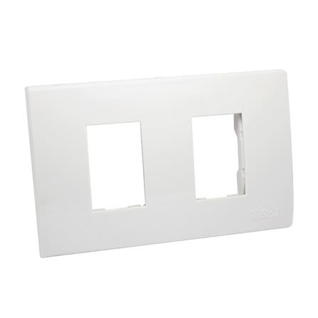 WALL PLATE HACO W1112 2 GANG WHITE