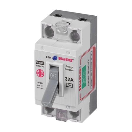 เซฟตี้เบรกเกอร์ 32 แอมป์ 1 เฟส HACO SB_1