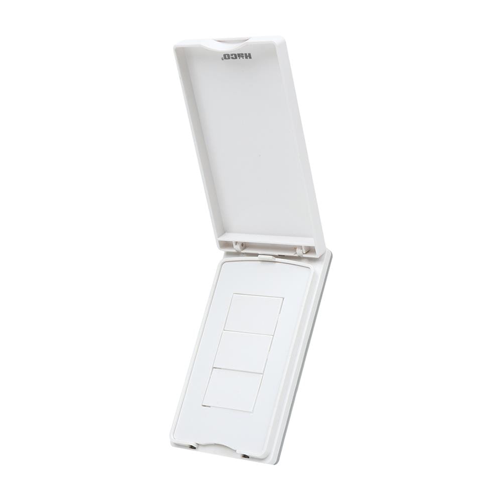 หน้ากากกันน้ำ HACO 3 ช่อง TJ-W120 สีขาว