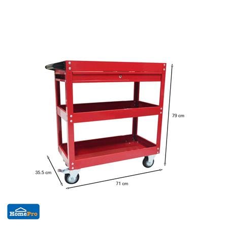 TOOL STORAGE TROLLEY CART WITH DRAWER DT-234 RED_5