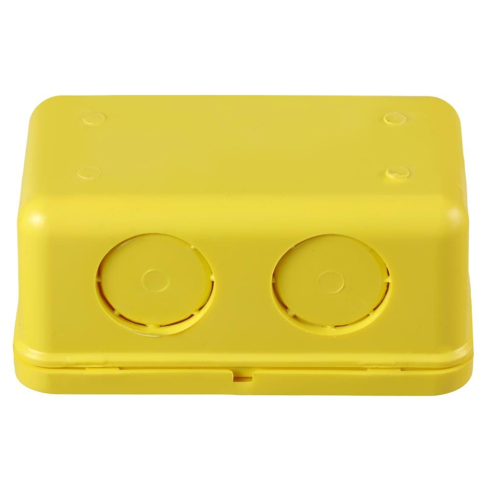 กล่องพักสายเหลี่ยม PVC SCG 2x4 นิ้ว สีเหลือง