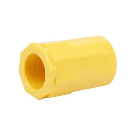 ข้อต่อเข้ากล่อง PVC ตราช้างNPI 3/4 นิ้ว สีเหลือง_0