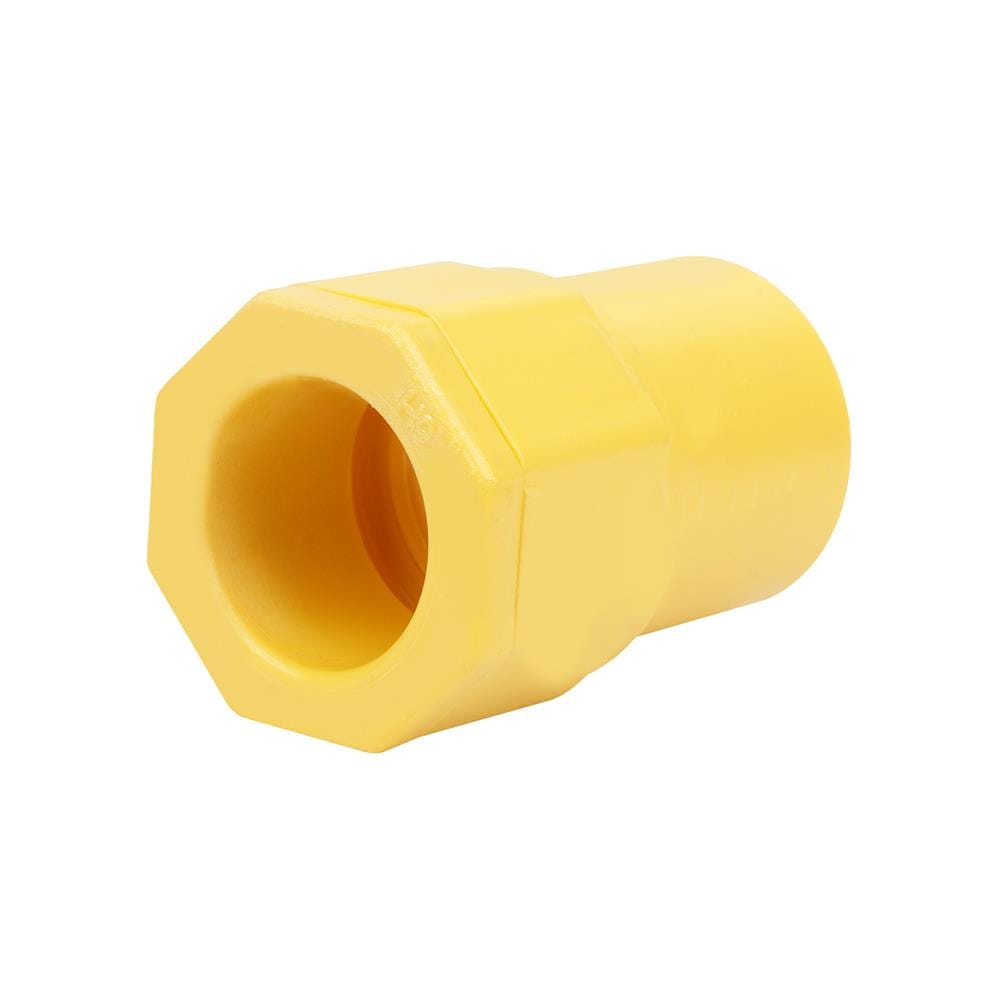 ข้อต่อเข้ากล่อง PVC ตราช้างNPI 1/2 นิ้ว สีเหลือง