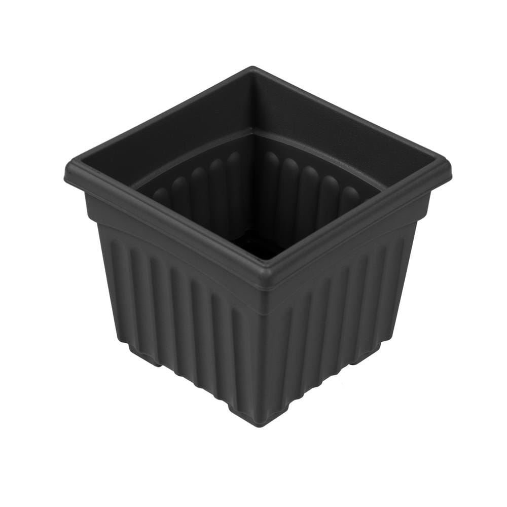 กระถางพลาสติก BABA BI-SQ-150 สี CHARCOAL