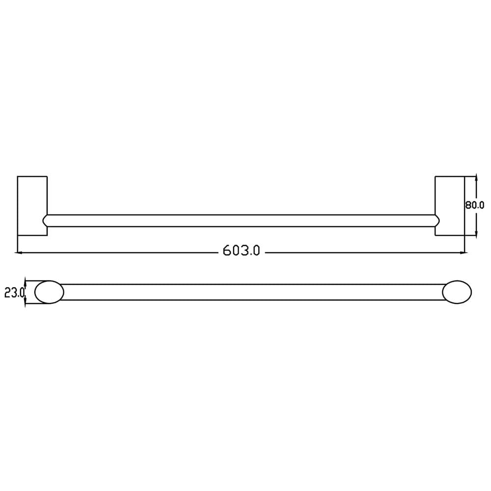 ราวแขวนผ้า COTTO CT0222(HM) สีโครม