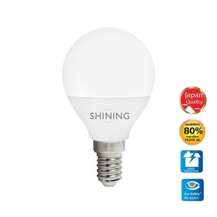 หลอด LED SHINING BULB GLOBE 3 วัตต์ DAYLIGHT E14_0