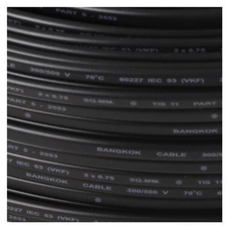 สายไฟ VKF IEC53 BCC 2x0.75ตร.มม 100 ม. สีดำ_2