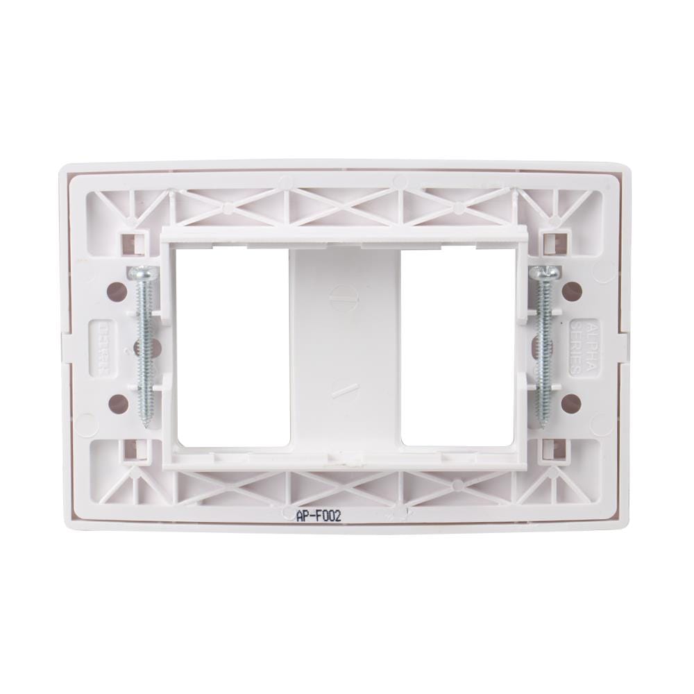 หน้ากาก 2 ช่อง HACO AP-F002 สีขาว