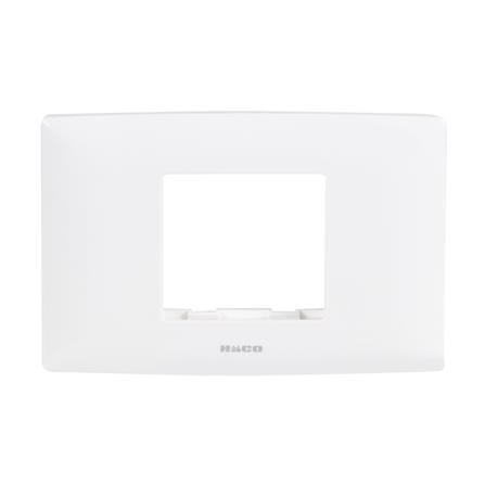 หน้ากาก 2 ช่องกลาง HACO AP-F002A สีขาว