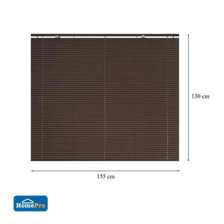 VINYL VENETIAN BLIND HOME LIVING STYLE 155X130CM DARK BROWN_7