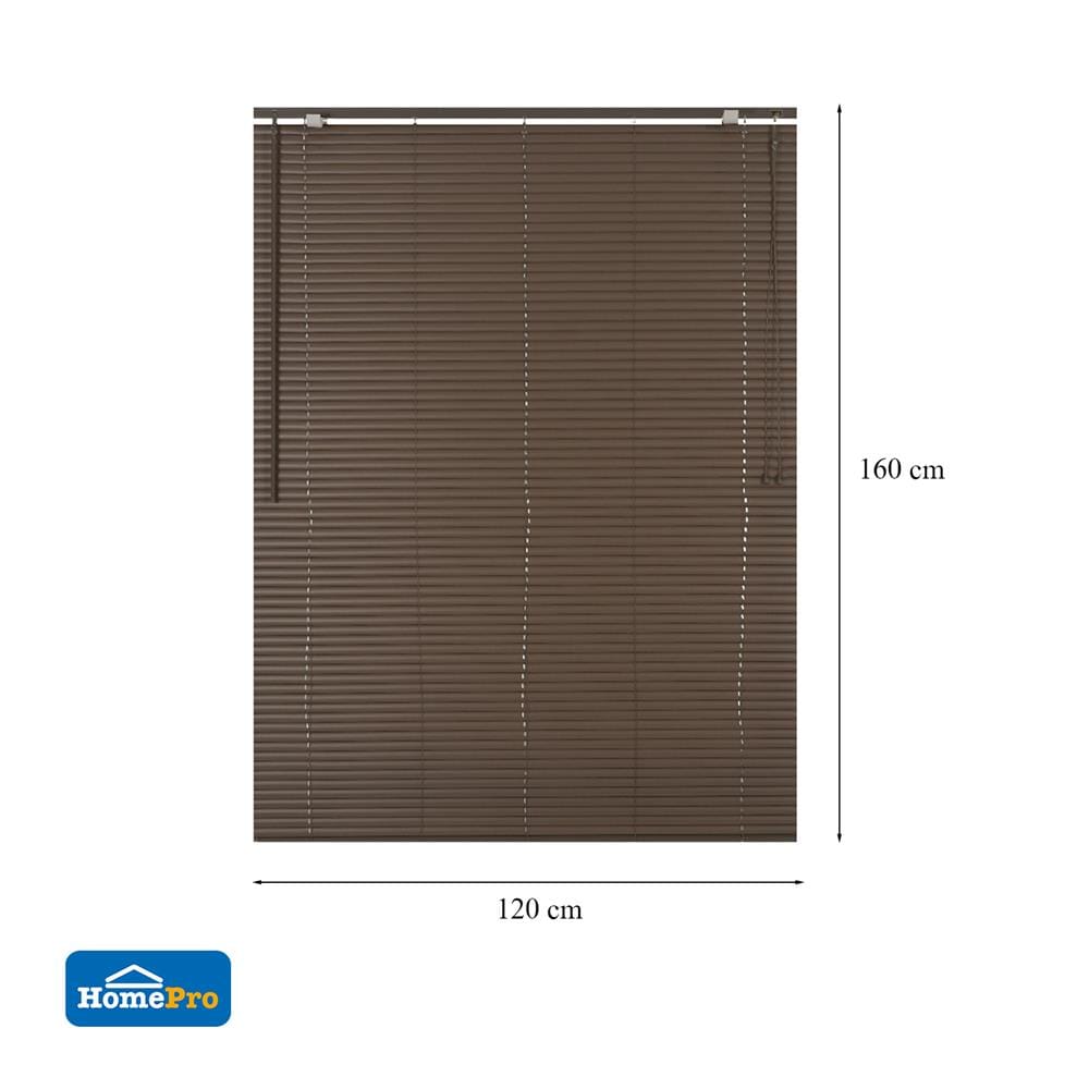 VINYL VENETIAN BLIND HOME LIVING STYLE 120X160CM DARK BROWN