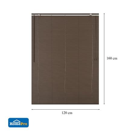 VINYL VENETIAN BLIND HOME LIVING STYLE 120X160CM DARK BROWN_7