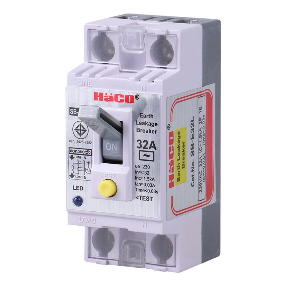 เซฟตี้เบรกเกอร์กันไฟดูด 32 แอมป์ HACO SB-E32L