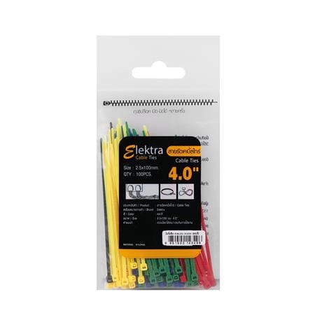 เคเบิ้ลไทร์ ELEKTRA 4 นิ้ว 2.5 มิลลิเมตร หลากสี (100 เส้น)_3