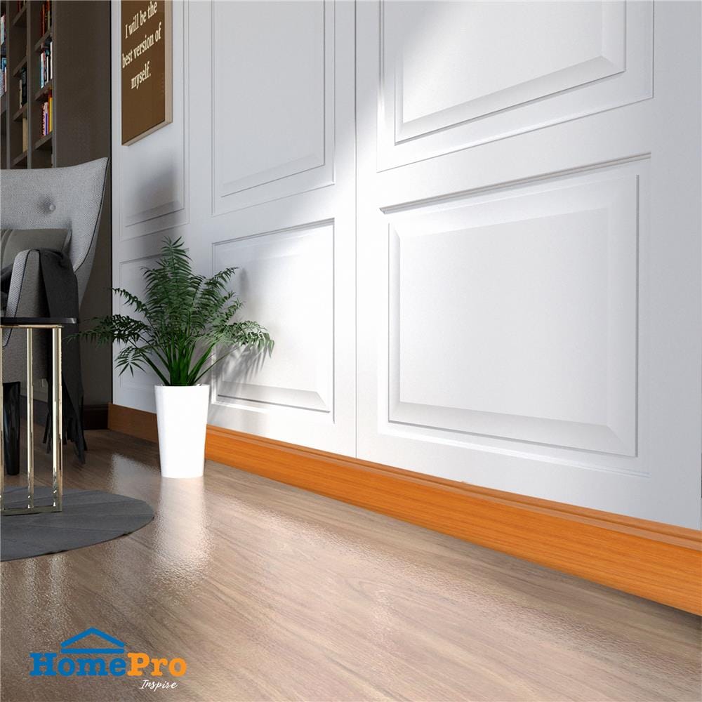 บัวพื้น PVC CROBERN 9.5x240x1.5 ซม. สีเชอรี่