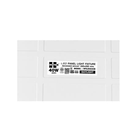 โคมฝังฝ้า LED HI-TEK PANEL HFILE6640B 60X60 ซม. 40 วัตต์ DAYLIGHT_4