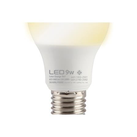 หลอด LED EVE 3IN1 9 วัตต์ DAYLIGHT COOLWHITE WARMWHITE E27_3