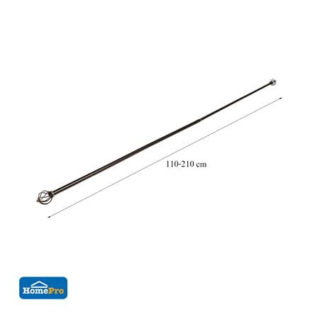 STEEL TENSION ROD HOME LIVING STYLE TWIST 110-210CM BROWN_8