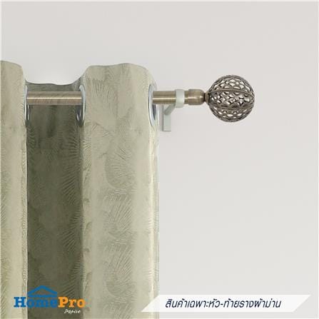 หัว-ท้ายรางผ้าม่าน HOME LIVING STYLE LOREN 19 มม. สีทอง_3