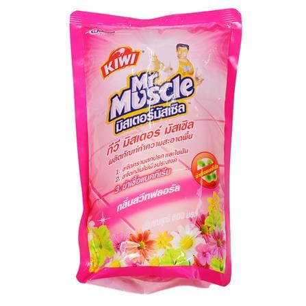 น้ำยาทำความสะอาดพื้น KIWI MR.MUSCLE 800ml แพ็คคู่ SWEET FLORAL_0