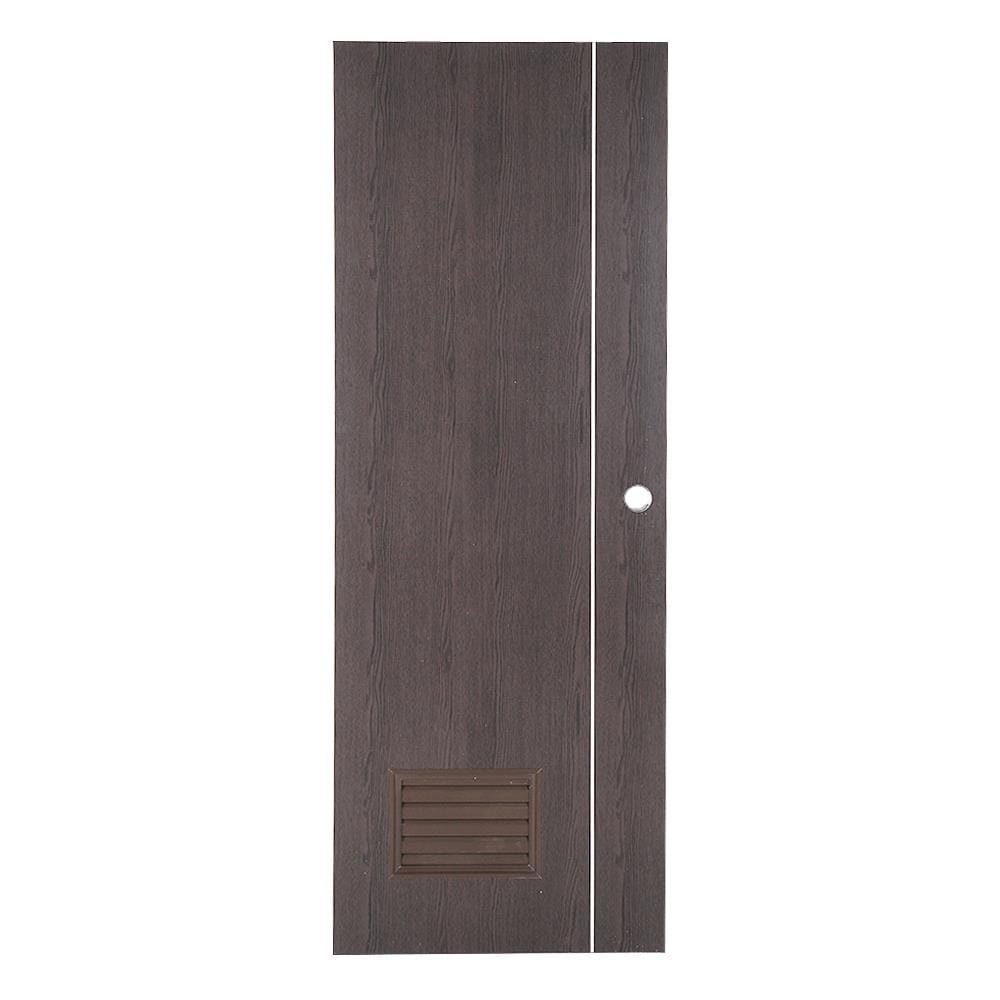 ประตูห้องน้ำ PVC AZLE GROOVE P3 เกล็ดล่าง 70X200 ซม. สีโอ๊ค